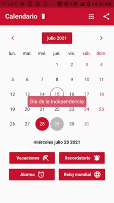 Calendario android App screenshot 7